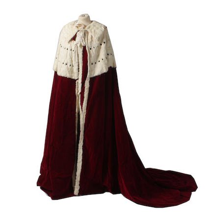 Bonhams : The Coronation robe and Coronet for Lord Mowbray and Stourton for the 1902 Coronation of Edward VII