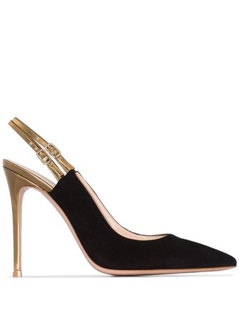 Gianvito Rossi Pointed 115mm Slingback Pumps - Farfetch