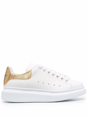 Shop Alexander McQueen Oversize leather sneakers with Express Delivery - FARFETCH