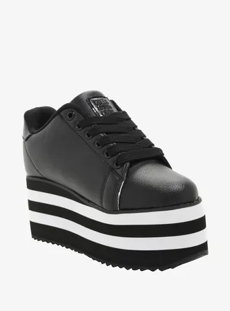 Black & White Platform Sneaker