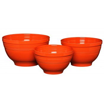 Fiestaware 3 pc Baking Bowl Set (Poppy) | Everything Kitchens