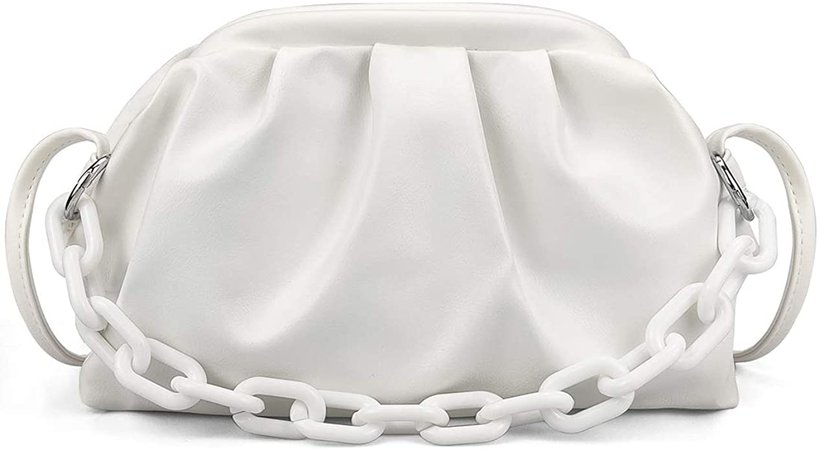 VOLGANIK ROCK Cloud Crossbody Bags for Women Chain Clutch Purse and Handbag with Dumpling Shape: Handbags: Amazon.com