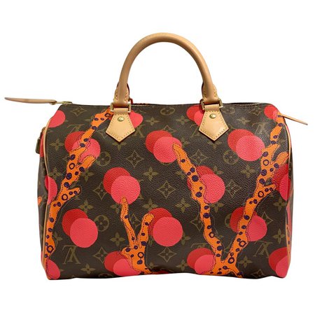 Louis Vuitton Limited Edition Speedy 30 Grenade Ramages Monogram Canvas Purse For Sale at 1stdibs