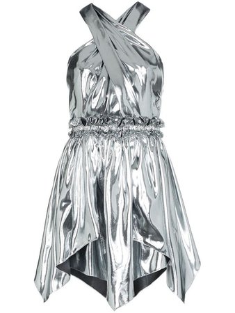 Metallic mini dress