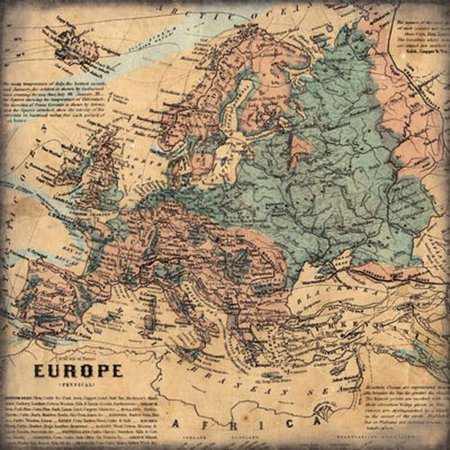 Scrapbook Customs - World Collection - Europe - 12 x 12 Paper