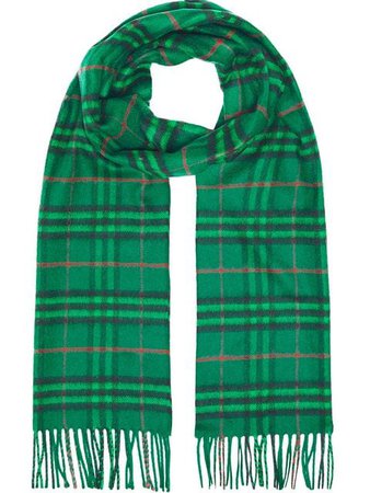 Burberry green The Classic Vintage Check Cashmere Scarf $405 - Shop SS19 Online - Fast Delivery, Price