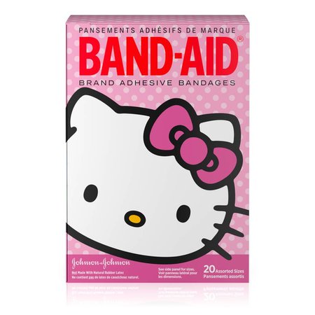 Hello Kitty™ Adhesive Bandages for Kids, 20 Ct| BAND-AID® Brand Adhesive Bandages