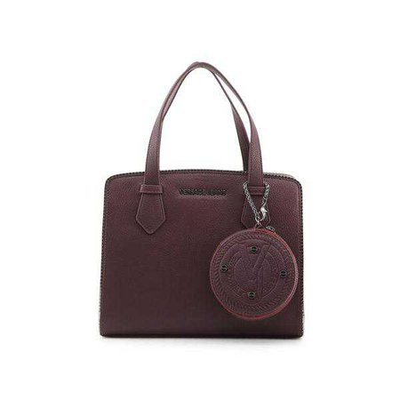 Fashiontage - Versace Jeans Red Leather Handbag - 918981083197