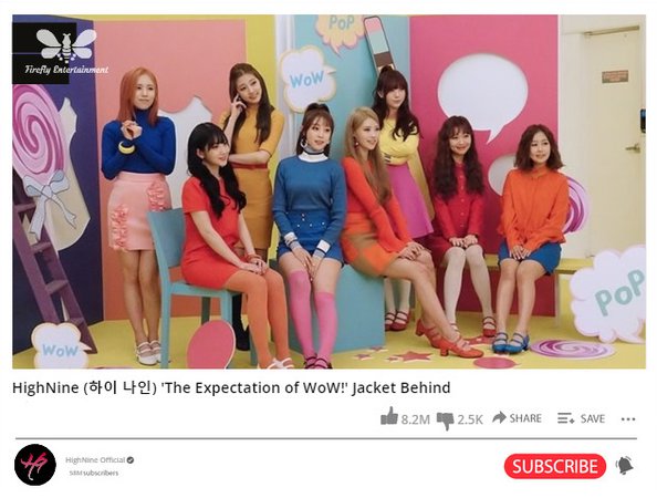 HighNine (하이 나인) 'The Expectation of WoW!' Jacket Behind Video