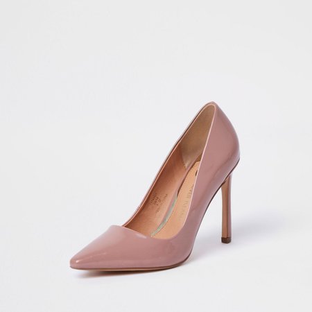 Nude pink patent court shoes - Shoes - Shoes & Boots - women
