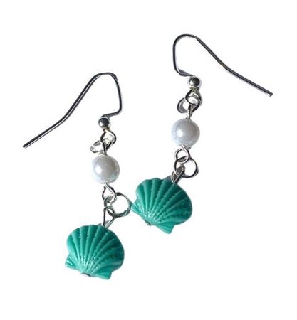 Seashell earrings - @White_Oleander