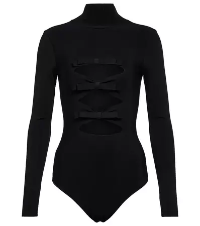 Valentino - Cutout mockneck bodysuit | Mytheresa