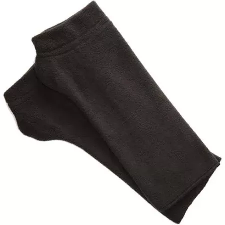 Women's Fleece Fingerless Gloves - Black