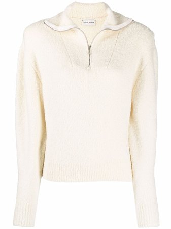 Shop Magda Butrym padded shoulder roll-neck jumper with Express Delivery - FARFETCH