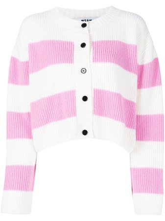 MSGM button-up Stripe Knit Cardigan - Farfetch
