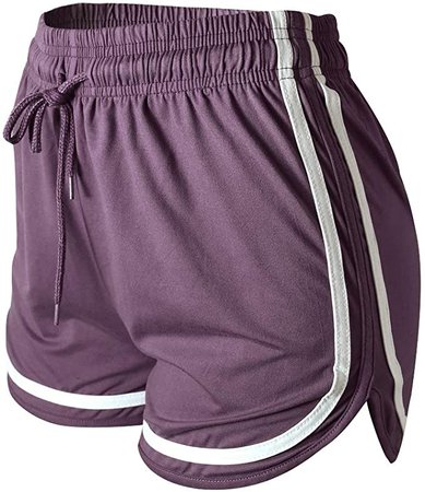 Amazon.com: VALINNA Women's Athletic Yoga Running Workout Shorts Lounge Short Pants (L/XL (26" - 33"), W-Purple): Clothing