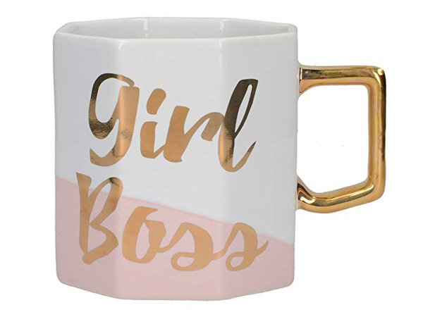 Creative Tops Girl Boss achteckig Tasse, Keramik, mehrfarbig, 12,5 x 8,5 x 9,3 cm: Amazon.de: Küche & Haushalt