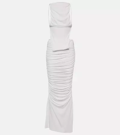 Illusions Draped Maxi Dress in White - Christopher Esber | Mytheresa