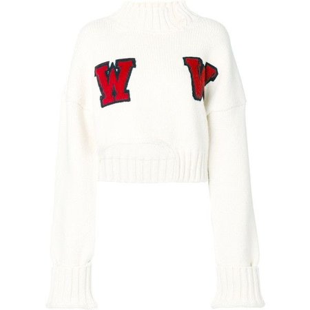 Off-White asymmetric knitted top ($480)