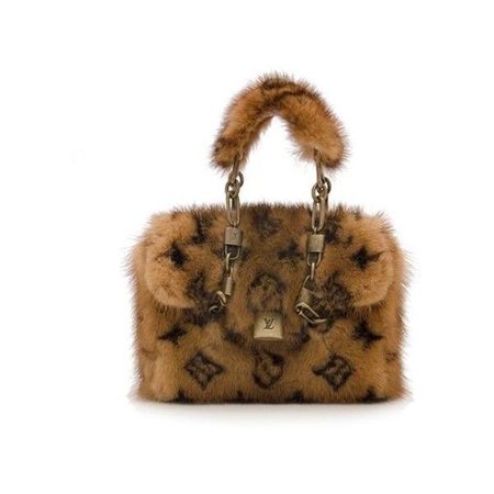 Luis Vuitton fluffy handbag