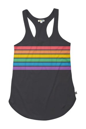 Tipsy Elves | Charcoal Rainbow All The Way Tank Top | Nordstrom Rack