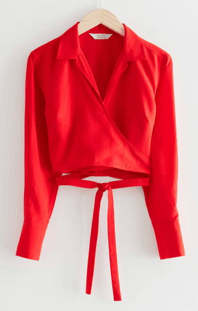 red blouse