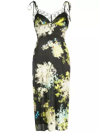 Cynthia Rowley floral-print Silk Midi Dress - Farfetch