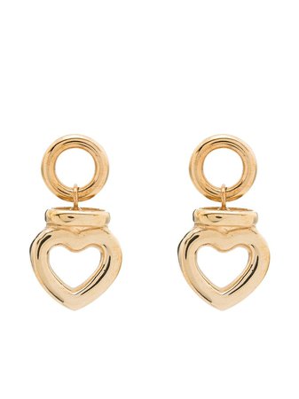 Laura Lombardi heart-shaped Drop Earrings - Farfetch
