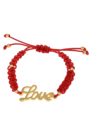 ALBERTO GALLETI LOVE Red Woven Bracelet – PRET-A-BEAUTE.COM