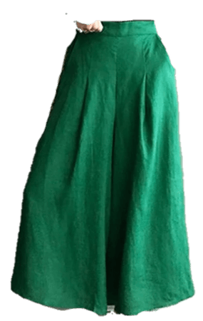 Юбка-брюки зеленая