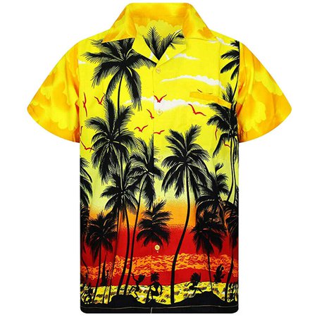 Hawaiian Shirt Yellow