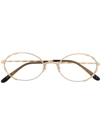 Shop Elie Saab oval frame glasses with Express Delivery - FARFETCH