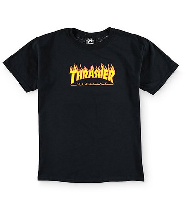 Thrasher Boys Flame Logo T-Shirt | Zumiez