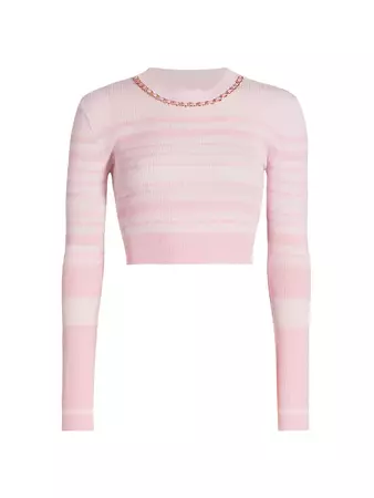 Shop Generation Love Yesi Striped Crop Sweater | Saks Fifth Avenue