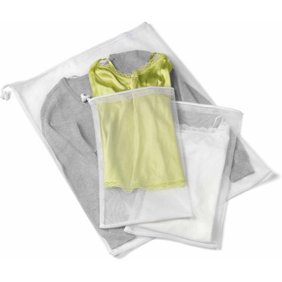 Honey Can Do Breathable Lingerie Laundry Bag with Zipper, White (Pack of 4) - Walmart.com