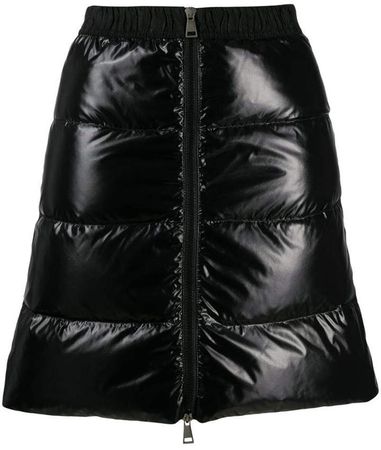 padded front zip skirt