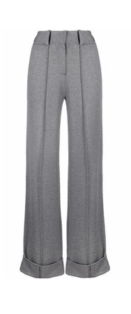 Karl Lagerfeld wide-leg tailored trousers pants grey
