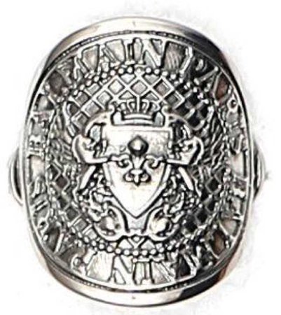 balmain engraved ring