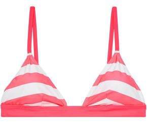 The Morgan Striped Triangle Bikini Top