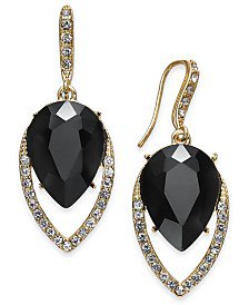 INC International Concepts I.N.C. Stone & Crystal Triple Drop Earrings, Created for Macy's & Reviews - Fashion Jewelry - Jewelry & Watches - Macy's