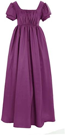 Amazon.com: Green Pink Medieval Renaissance Vintage Ball Dress High Waistline Ball Tea Gown Dress Plus Size Halloween for Women: Clothing