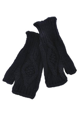 INVERNI HEIDI Fingerless Blue Merino Wool Women Gloves – PRET-A-BEAUTE.COM