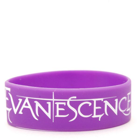 purple evanescence rubber bracelet