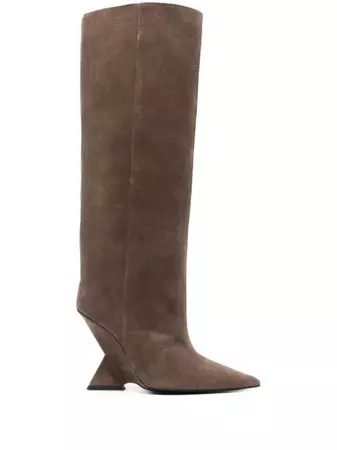 The Attico Cheope 105mm Suede Boots - Farfetch