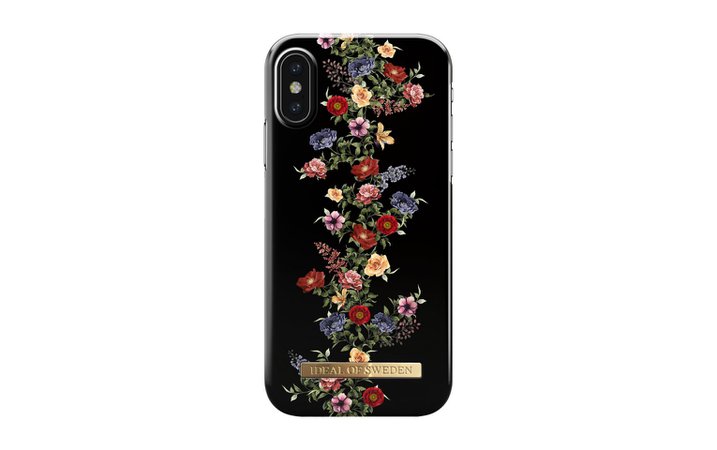 Skal iPhone X Dark Floral - iDeal Of Sweden