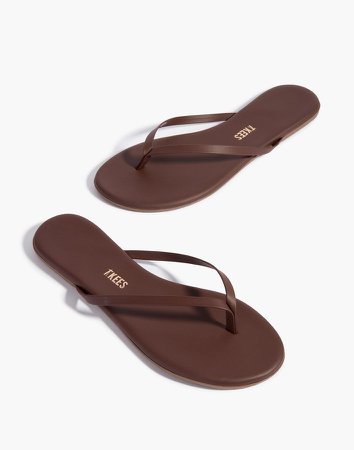 TKEES Nudes Leather Sandals