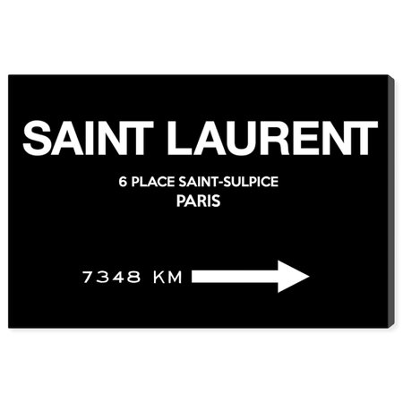 Shop Oliver Gal 'Paris Road Sign BW' Fashion and Glam Wall Art Canvas Print - Black, White - On Sale - Ships To Canada - Overstock - 26233690