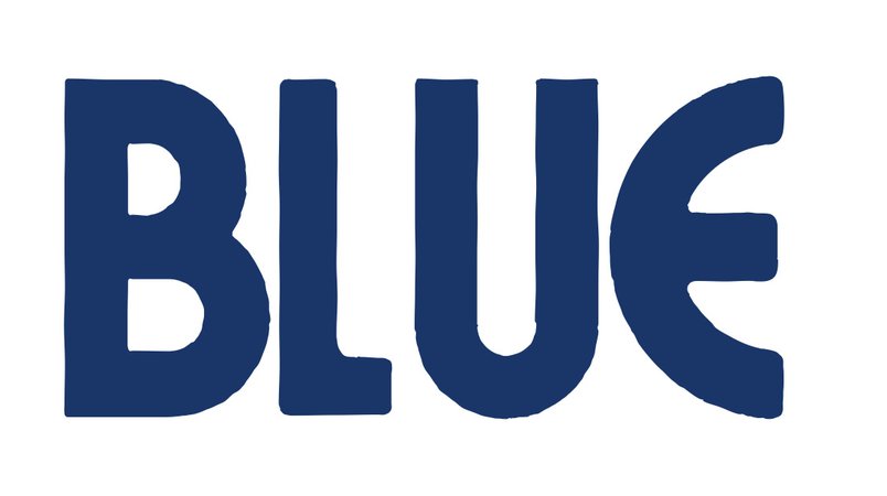 blue text
