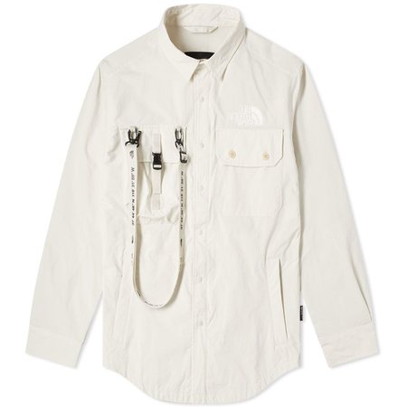 The North Face Black Series x Kazuki Coach Shirt Jacket Vintage White | END.