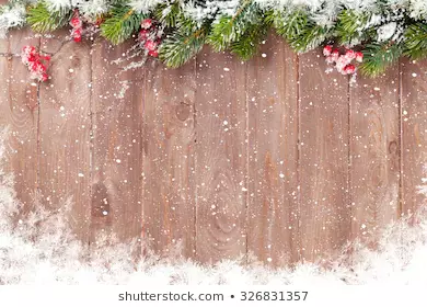 Christmas Wooden Background Snow Fir Tree Stock Photo (Edit Now) 326831357 - Shutterstock